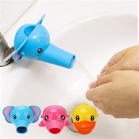 Funny Cartoon Water Faucet Extender Sink Handle Extender For Baby Kids