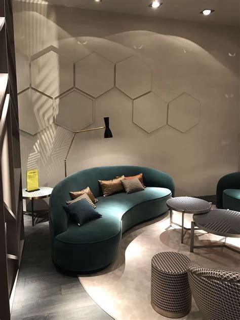 Honeycomb Geometrical Wall Installation Wall Designs Turquoise Velvet