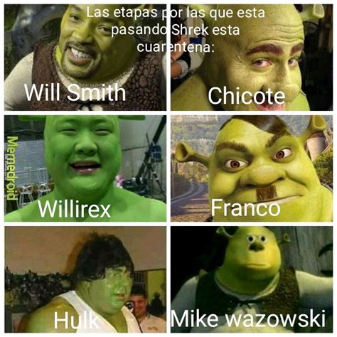 Le Está Afectando La Cuarentena Al Tito Shrek Y A Su Pana Meme Subido