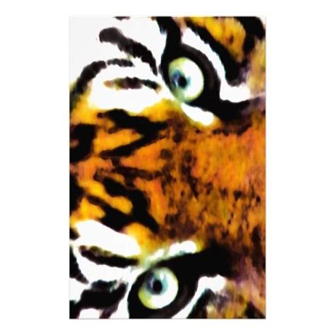 Tigers Eyes Stationery Paper Tiger Eyes Art Stationery By Elenne