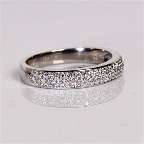 Certified Silver Diamond Ring Genuine 925 Sterling Silver Rings For Women High Quality