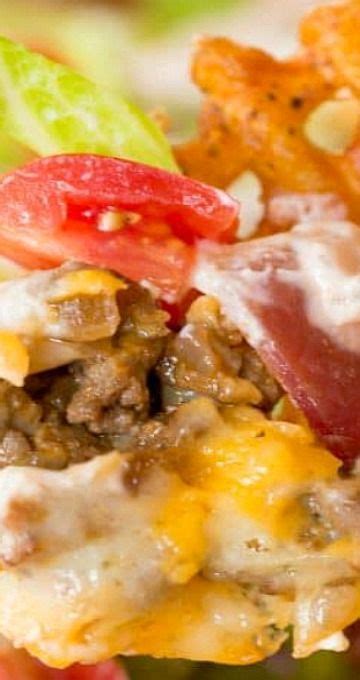Seven Layer Bacon Cheeseburger Dip Triscuit Recipes Best Appetizer
