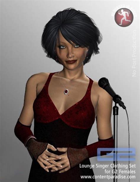 Lounge Singer Clothing Set For G2 Females Daz3d And Poses Stuffs