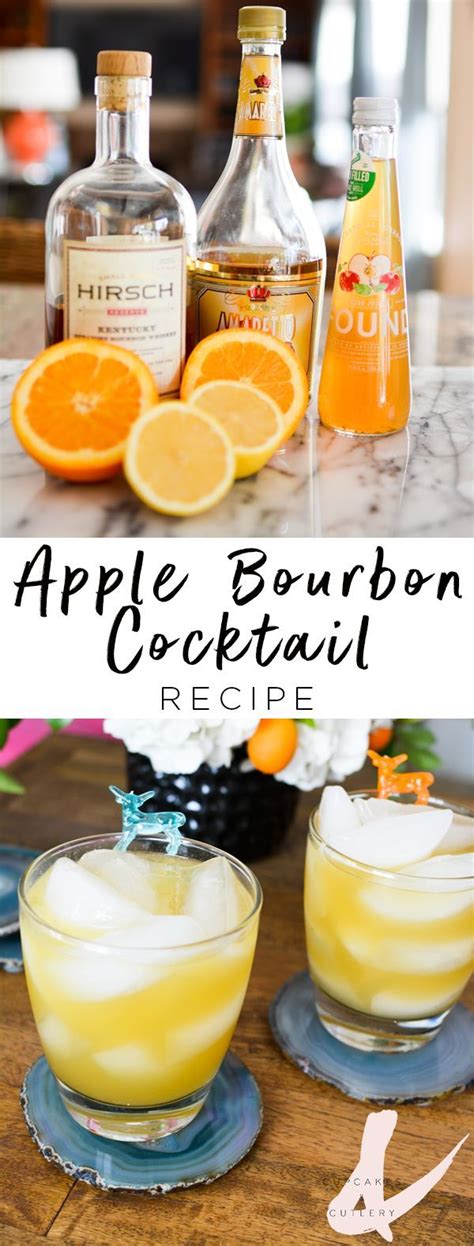 If you're looking for a unique holiday drink with a stunning presentation, try our blue christmas cocktail. Apple Bourbon Cocktail | Recipe | Bourbon cocktails ...