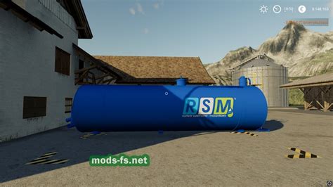 Мод Placeable Buy Rsm Liquid Fertilizer Tank для Farming Simulator 2019