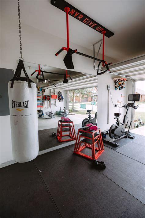 Half Garage Gym On A Budget In 2020 Gym Room At Home Home Gym Garage