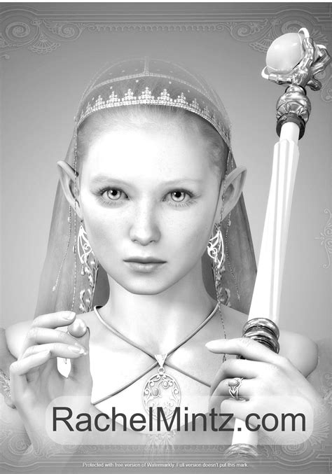 Gorgeous Fairies 40 Fantasy Fairy Portraits In Grayscale Art Printa
