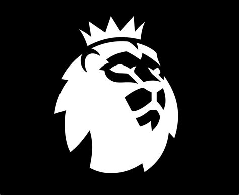 Premier League Logo Symbol White Design England Football Vector