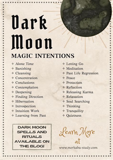 Dark Moon Spells For Enhanced Moon Manifestation Witchcraft Spell