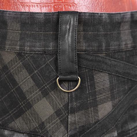 Berserk Kilt Gray Brown Tartan By Punk Rave Brand