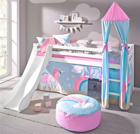 Unicorn Bunk Bed With Slide Bunk Bed With Slide Little Girl Beds