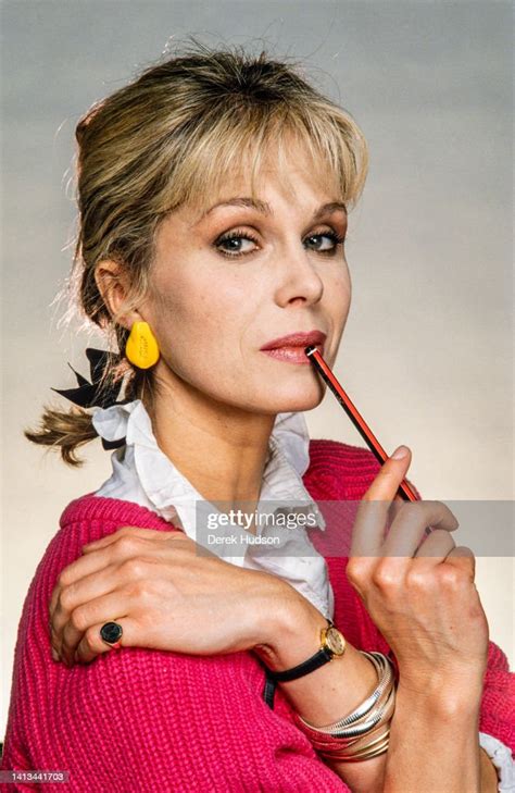 Portrait Of English Actress Presenter And Former Model Dame Joanna