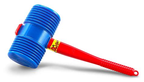 Us Toy One Giant Squeaky Circus Carnival Clown Hammer Colors May Vary