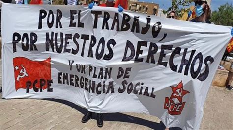 Working Class Demonstrates In Spain For A Social Emergency Plan