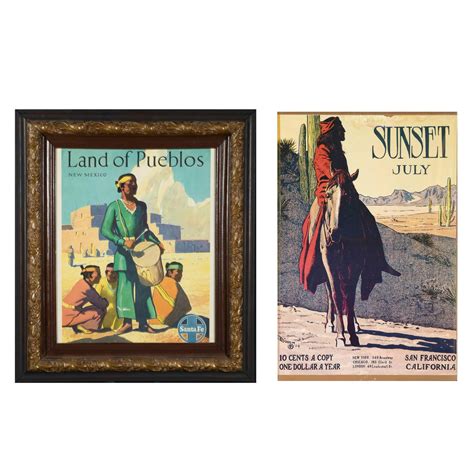 Pair Of Southwest Posters Auction