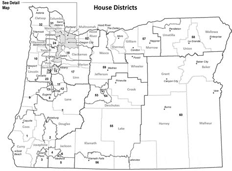 Oregon House Of Representatives Map China Map Tourist Destinations