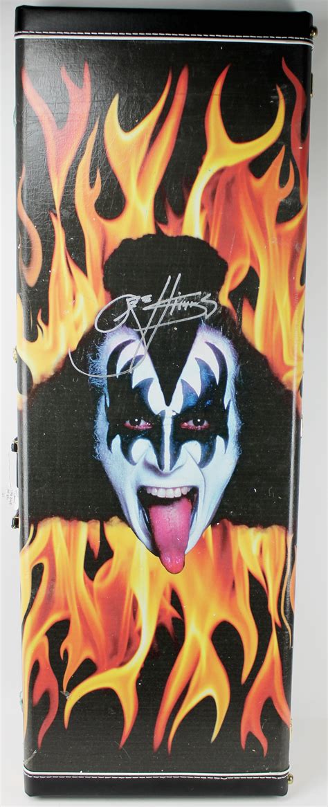 Lot Detail Kiss Gene Simmons Ultra Rare Concert Used And Signed Axe
