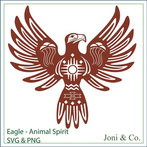 Eagle Svg American Indian Eagle Spirit Animal Totem Southwest