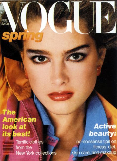 Brooke Shields Magazine Cover Brooke Shields Vogue Covers Vogue