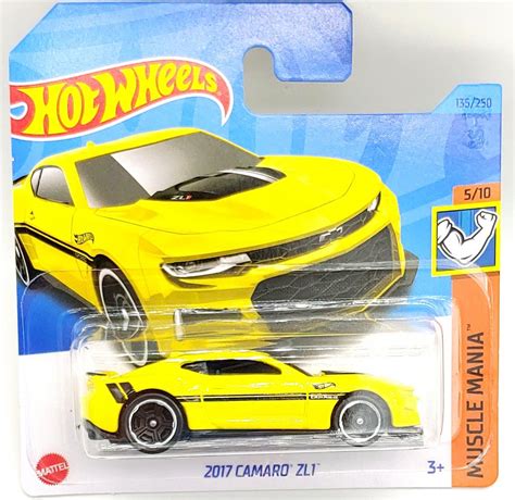 Chevrolet Camaro Zl1 2017 Yellow Hot Wheels 164