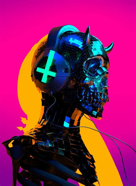 Auʇıɔɥɹısʇ On Behance Cyberpunk Art Art Inspiration Psychedelic Art