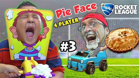 Score a point each time an opponent gets whipped cream. PIE FACE CHALLENGE GAME w/ Let's Play ROCKET LEAGUE Part 3 ...