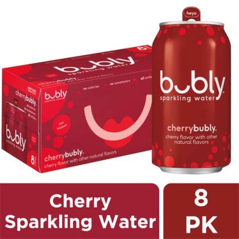 Bubly Cherry Flavored Sparkling Water Cans 8 Pk 12 Fl Oz Kroger