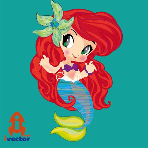 Sirenita Linda Vector Eps Ivector