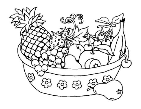 Cos Cu Fructe Si Legume De Toamna De Colorat Desene Imagini și Planșe