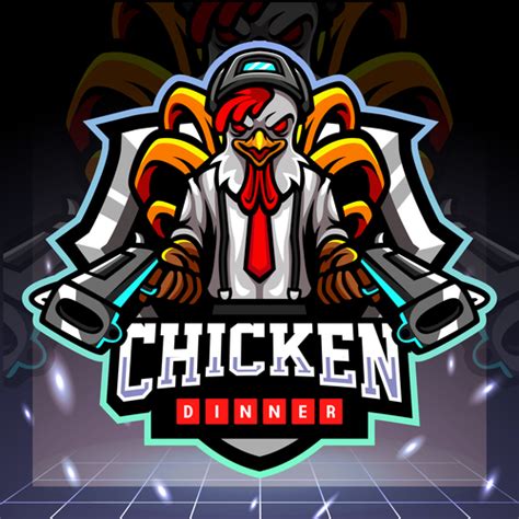 Chicken Dinner Game Logo Design Vector Free Download