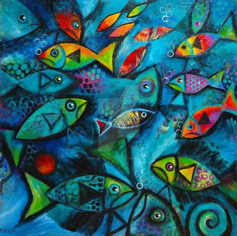 Under The Sea By Karincharlotte On Deviantart Painting Tropical Fish