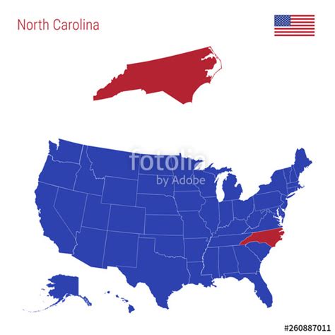 North Carolina Map Vector At Collection Of North