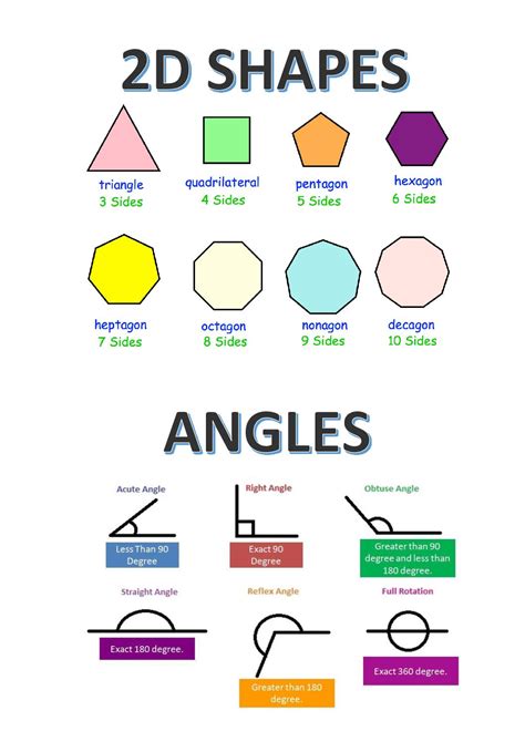 2d Shapes And Angles Teacha