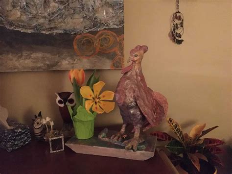 He will be replaced by a better rooster which i will make from polymer. Rooster Done | Ultimate Paper Mache