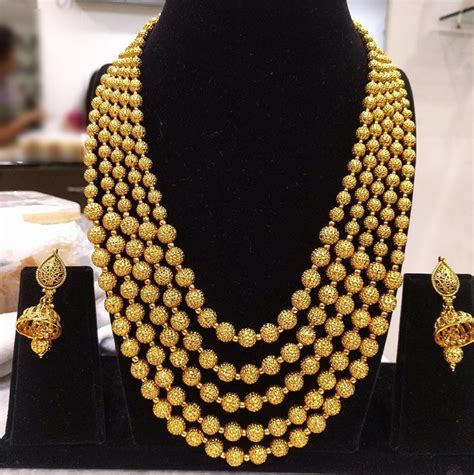Beautiful Layered Necklace Set In Gold Color Beads With Etsy Layered Necklace Set Necklace