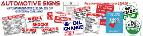 Auto Repair Signs Auto Shop Signs Auto Repair Shop Signs