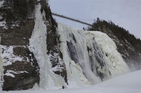 Ice Climbing Montmorency Falls
