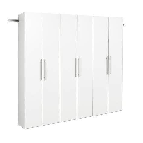 Prepac White Hangups 72 Storage Cabinet Set C 3pc The Home Depot