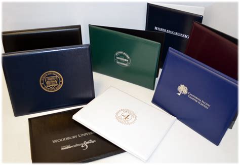 Custom Diploma Covers With Logo Imprint Diploma Folders