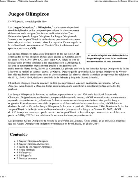 Juegos Olímpicos Wikipedia La Enciclopedia Libre
