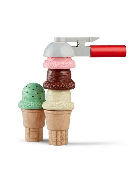 Melissa And Doug Scoop And Stack Ice Cream Cone Playset Uk