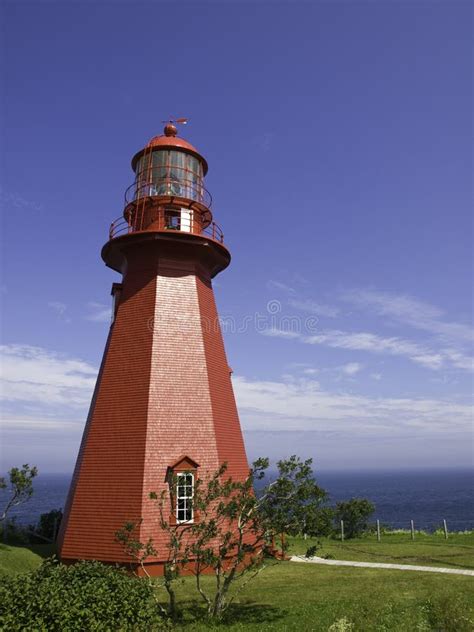 Red Lighthouse Stock Image Image Of Protection Sunny 15307573