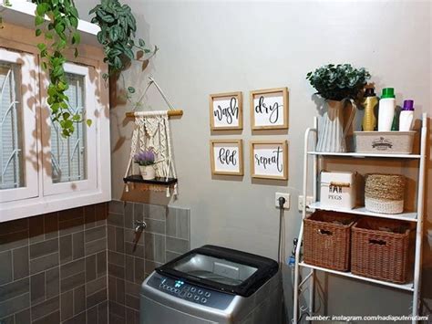 rumah kecil ide ruang cuci jemur  efisien  cocok