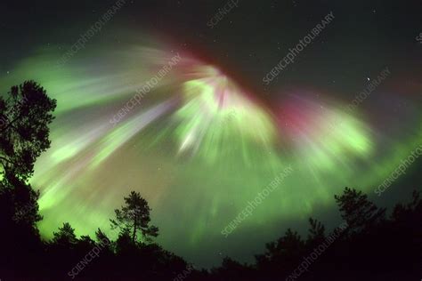 Aurora Borealis Over Finland Stock Image C0476556 Science Photo