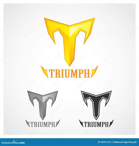 Triumph Gold Stock Vector Image 45951272