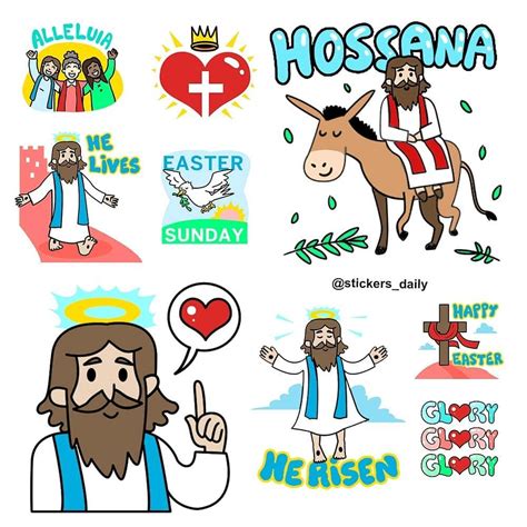 Easter Sunday Stickers Download This Pack And Many Others Link Bio