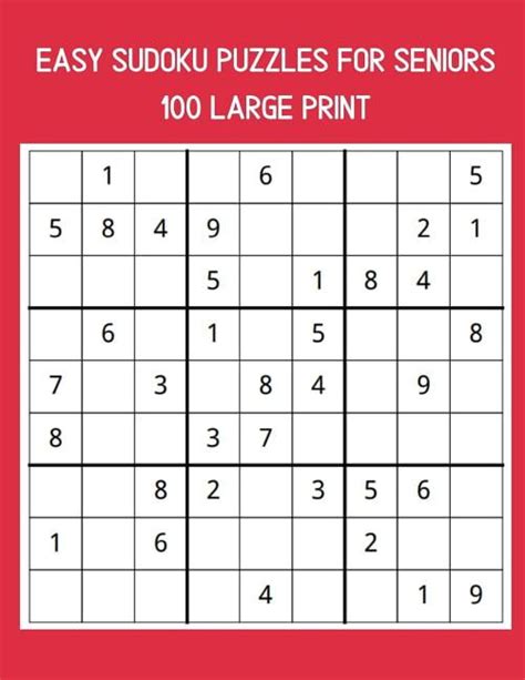 4 Best Images Of Free Medium Printable Sudoku Sudoku Easy Large Print