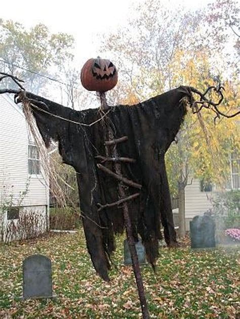 Cool 34 Inspiring Garden Scarecrow Ideas Halloween Diy Outdoor