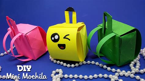 Mochila Origami 🎒 How To Make A Papel School Bag Diy Origami Crafts