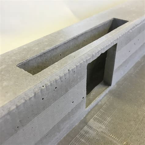 Concrete Architects Models Precast Concrete Lights Speakers Wall